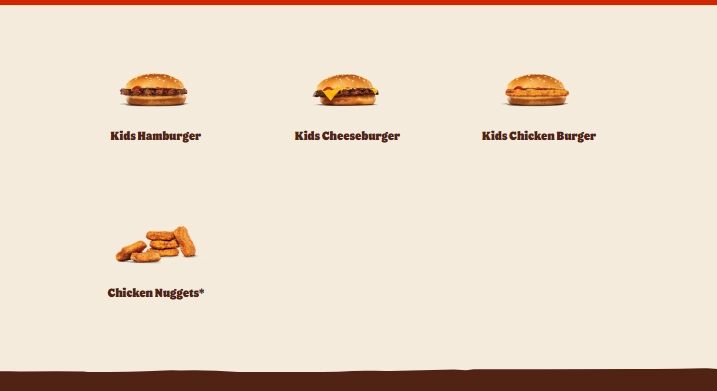 Burger kings Delivery Bundles Menu